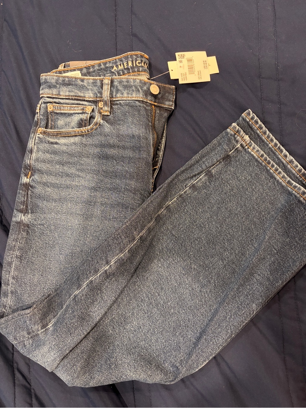 American Eagle Outfitters Women’s Seize 2 Blue Straight Jeans